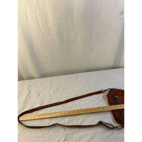 Time Tru Olivia crossbody faux leather brown purse 5"x9" new rn#52469 - Picture 9 of 11